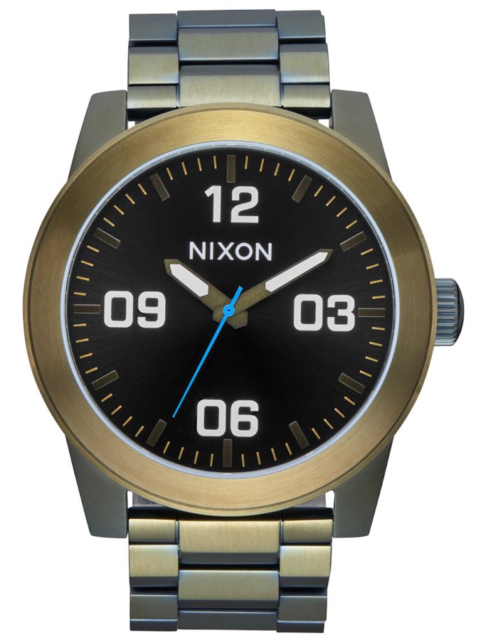 Nixon Corporal Stainless Steel Watch Black Sunray / Surplus 