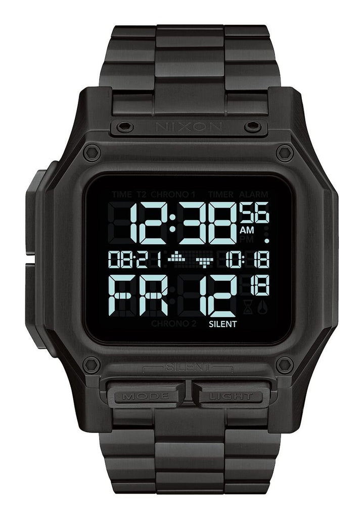 Nixon Regulus Stainless Steel Watch All Black 