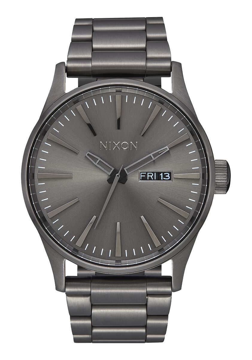 NIXON SENTRY STAINLESS STEEL WATCH All Gunmetal 
