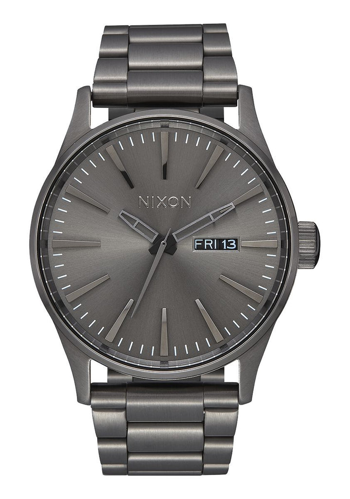 NIXON SENTRY STAINLESS STEEL WATCH All Gunmetal 