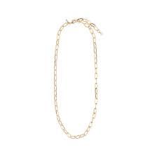 Pilgrim Bibi Necklace Gold Plated - White 