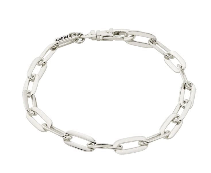 Pilgrim Kindness Recycled Cable Chain Bracelet Silver Plated 