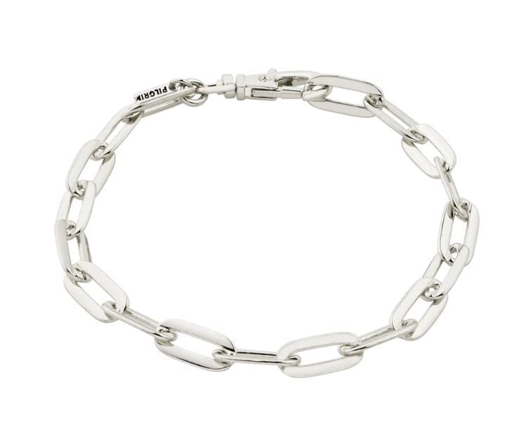 Pilgrim Kindness Recycled Cable Chain Bracelet Silver Plated 