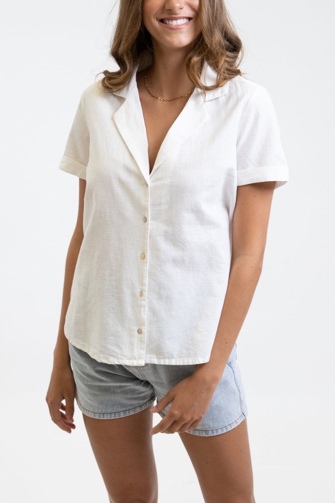 Rhythm Classic Short Sleeve Shirt White 10 