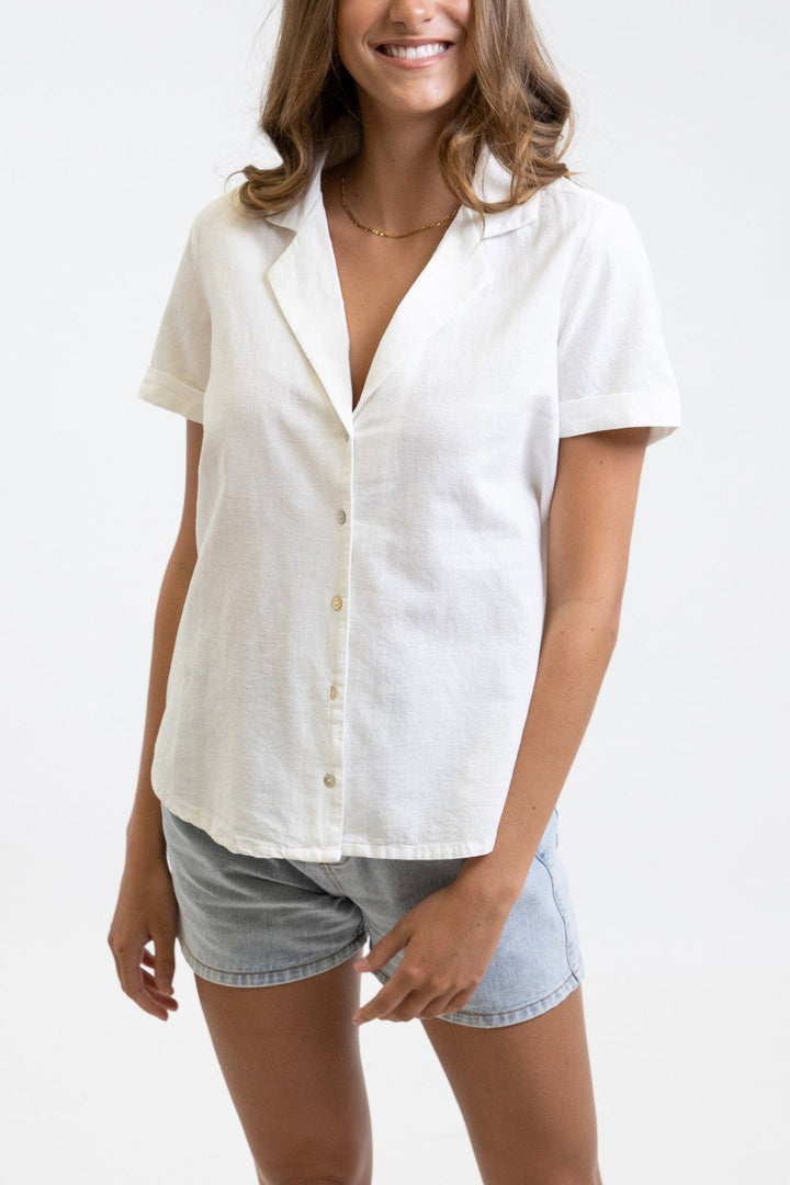 Rhythm Classic Short Sleeve Shirt White 10 