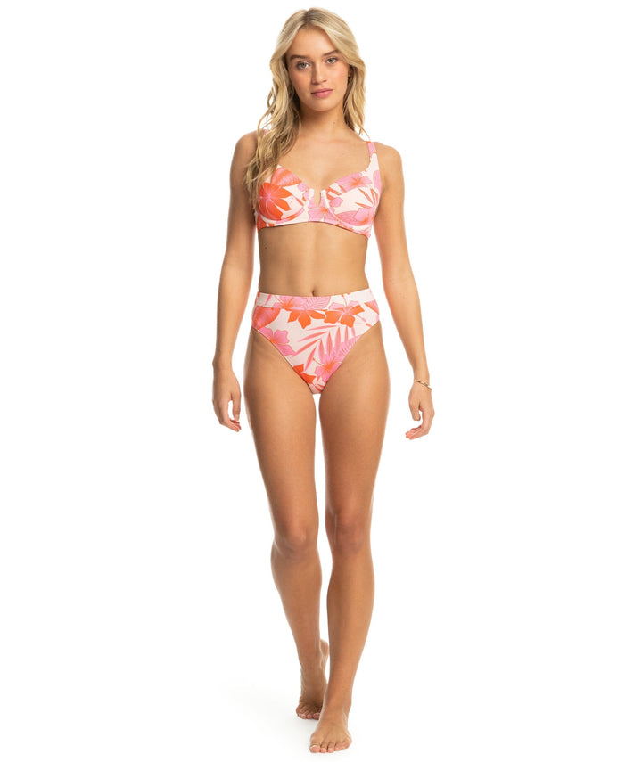 Roxy Printed Beach Classics DCup Mid Waist Bikini 
