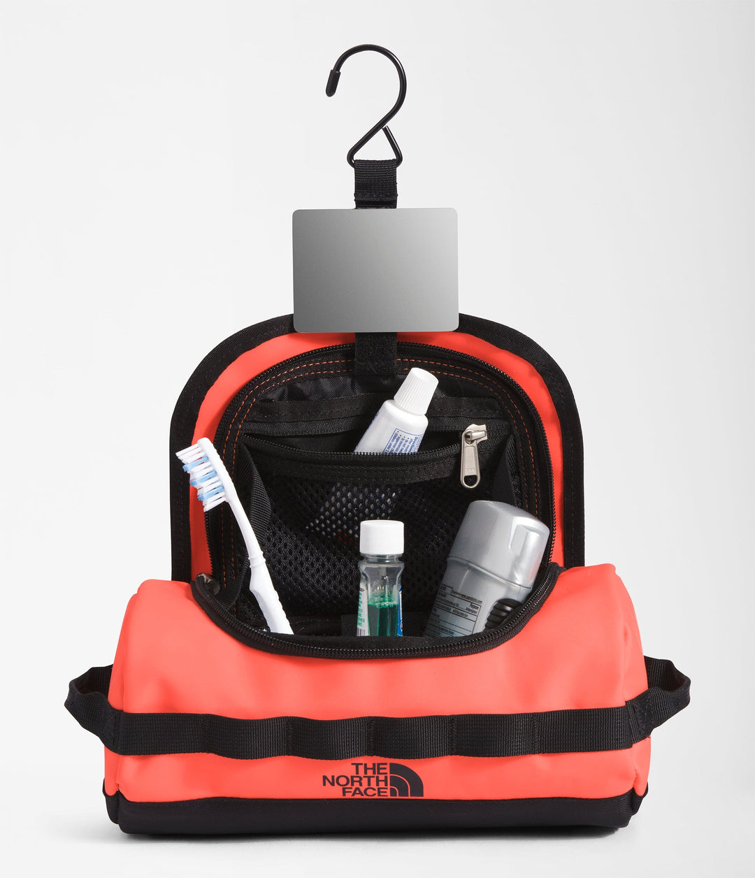 The North Face Base Camp Small Travel Canister Retro Orange / TNF Black 